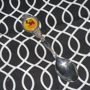 Walt Disney Land Paris vintage silver-plated spoon, featuring Mickey Mouse